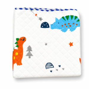 2 Layer Muslin Blanket- Dino