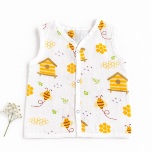 Muslin Button Jabla - Bee(3-6)m