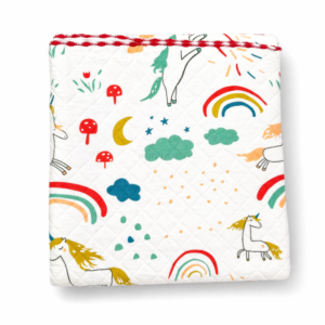 2 Layer Muslin Blanket- Rainbow
