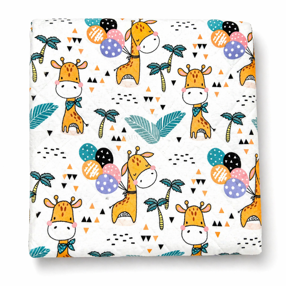 2 Layer Muslin Blanket- Giraffe