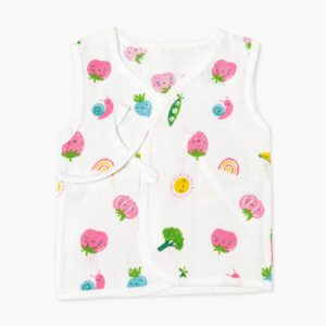 Muslin Side Knot Jabla - Veggies (0-6)