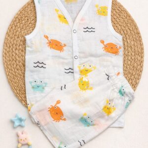 Jabla + Shorts - Crab (3-6)m