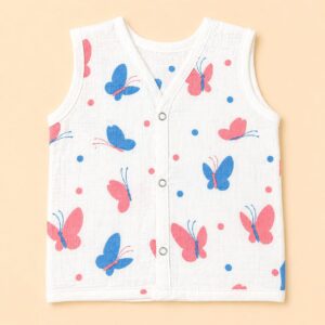 Muslin Button Jabla 6-9m - Butterfly