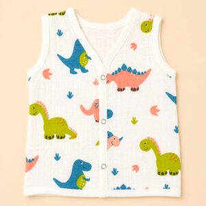 Muslin Button Jabla 9-12m - Dino