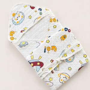Muslin Hooded Wrapper - Space