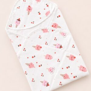 2 Muslin Layer Hooded Towel - Popsicle