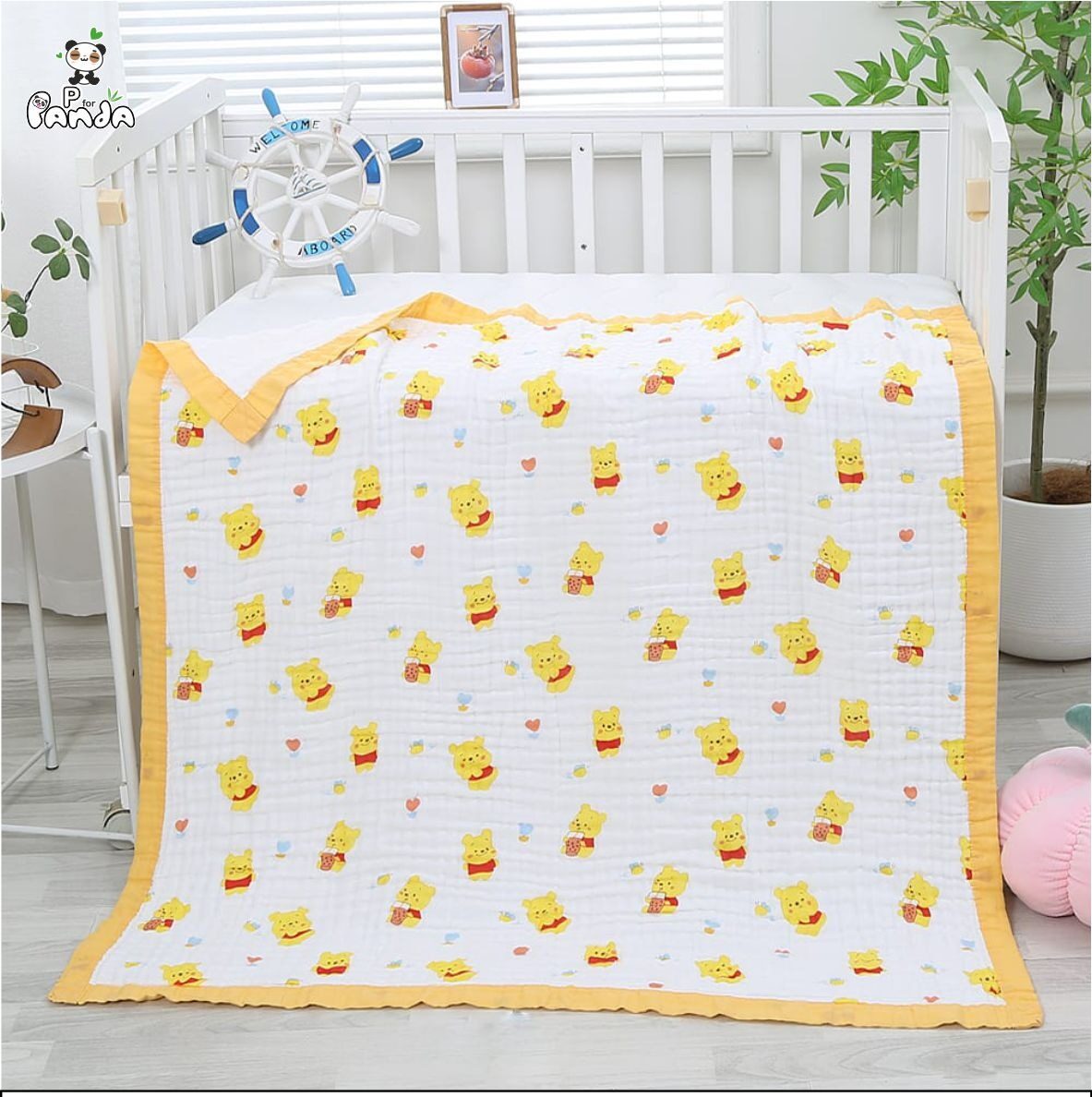 6 Layer Muslin Blanket- Pooh