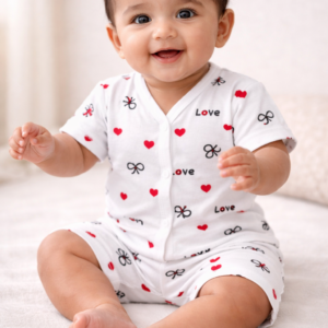 Cotton Shorts set 6-9m- Love