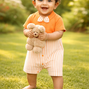 Bow Jumpsuits M, 6-12m Orange