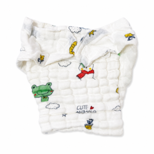 6 Layer Crinkle Muslin Nappy M(3-6m), Velcro type - 03