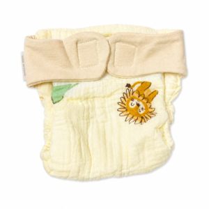 Muslin 12 layer Velcro type Nappy M 3-6m- 02