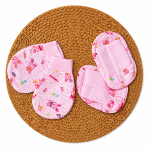 Mittens booties - Pink Bunny