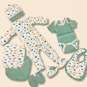 Newborn Baby Starter Set – Hosiery Cotton Combo - Dream clouds