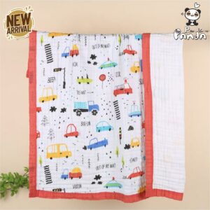 6 Layer Muslin Blanket- vehicle