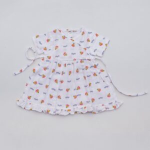 Muslin Frill Frocks 6-12m - Boat