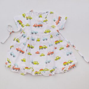 Muslin Frill Frocks 6-12m - Vehicle