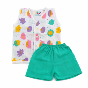 Muslin Shorts Set 0-6m -008