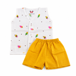 Muslin Shorts Set 0-6m -006