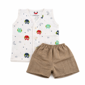 Muslin Shorts Set 0-6m -010
