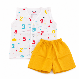 Muslin Shorts Set 0-6m -004