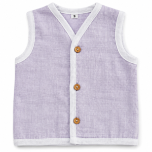 Muslin Solid Jabla L,6-12 - Lavender Mist