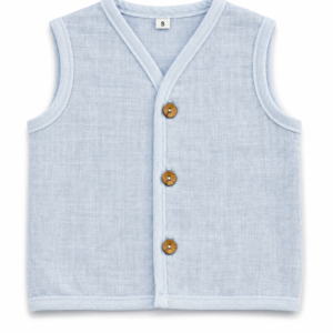 Muslin Solid Jabla L,6-12 - Powder Blue