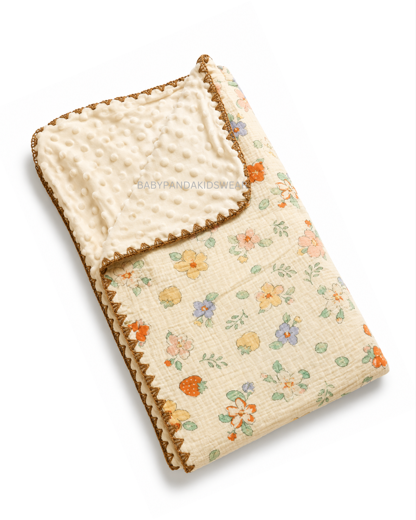 Muslin Bubble Blanket 110*110cm- Flower