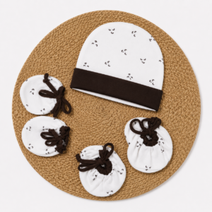 Cap Mittens Booties (Adjust fit) - Crescent