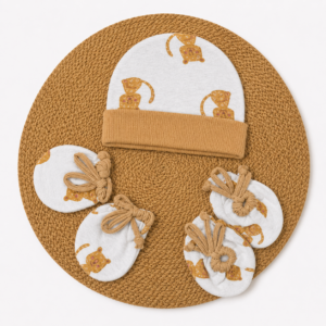 Cap Mittens Booties (Adjust fit) - Cat