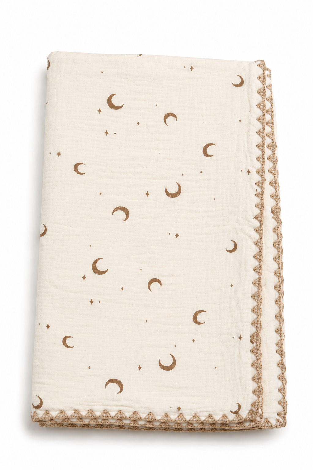 Muslin Bubble Blanket 110*110cm- Crescent