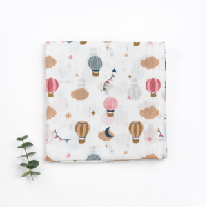 Muslin Swaddle - Hot air baloon