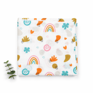 Muslin Swaddle - Rainbow