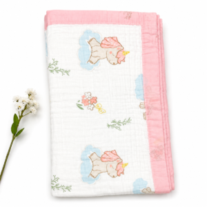 6 Layer Muslin Blanket- Unicorn