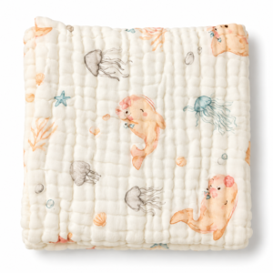 6 Layer Muslin Bath towel 50*100cm - Ocean Animals