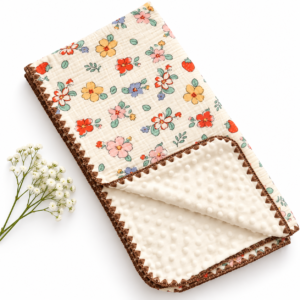 Muslin Bubble Blanket 110*110cm- Blossom