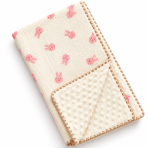 Muslin Bubble Blanket 110*110cm - Rabbit2
