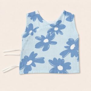 Muslin Wrap Jabla - Skyblue Floral - Newborn