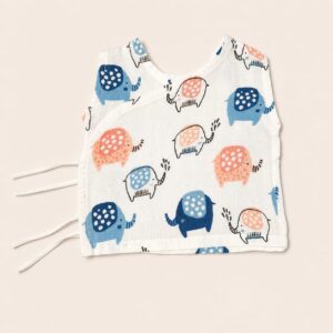 Muslin Wrap Jabla - White Elephant - Newborn