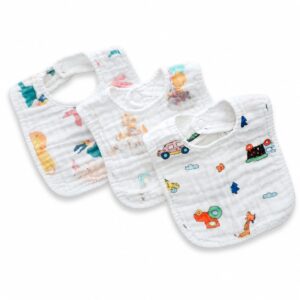 Crinkle Muslin 6 Layer Bib - Assorted