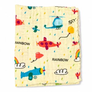 6 Layer Muslin Bath towel 50*100cm - Yellow Sky