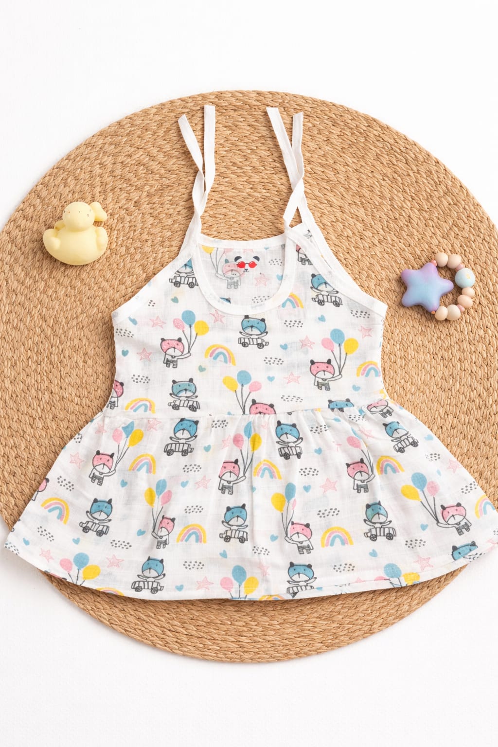 Muslin Knot Frock 3-6 - Cat