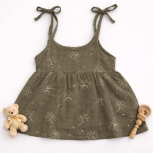 Muslin Premium Knot Frock 3-6 - Design 05