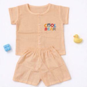 Muslin Colour Shorts Set 6-9m - Orange