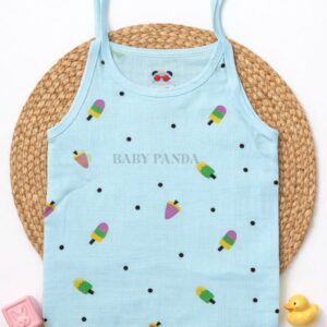 Muslin Colour Knot Jabla 3-6m - Blue Ice