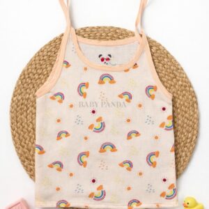 Muslin Colour Knot Jabla 3-6m - Orange Rainbow