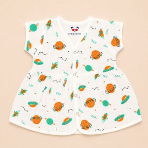 Muslin Button Frocks 3-6m - 02