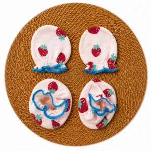 Mittens booties - Strawberry