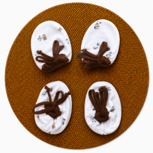 Mittens booties (Adjust fit) - Brown Bear