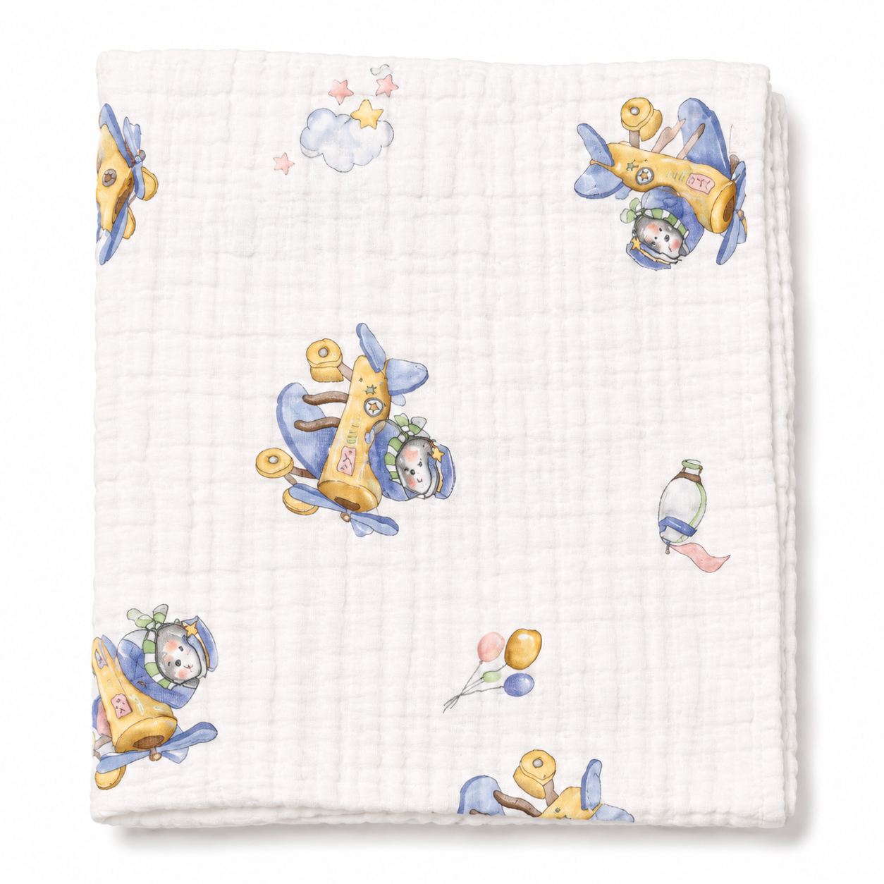 6 Layer Muslin Bath towel 50*100cm - Little Aviator