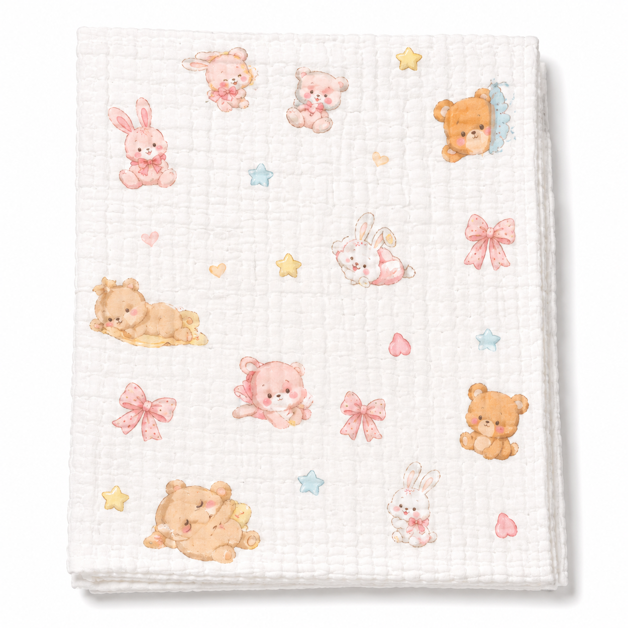 6 Layer Muslin Bath towel 50*100cm - Bow & Bear